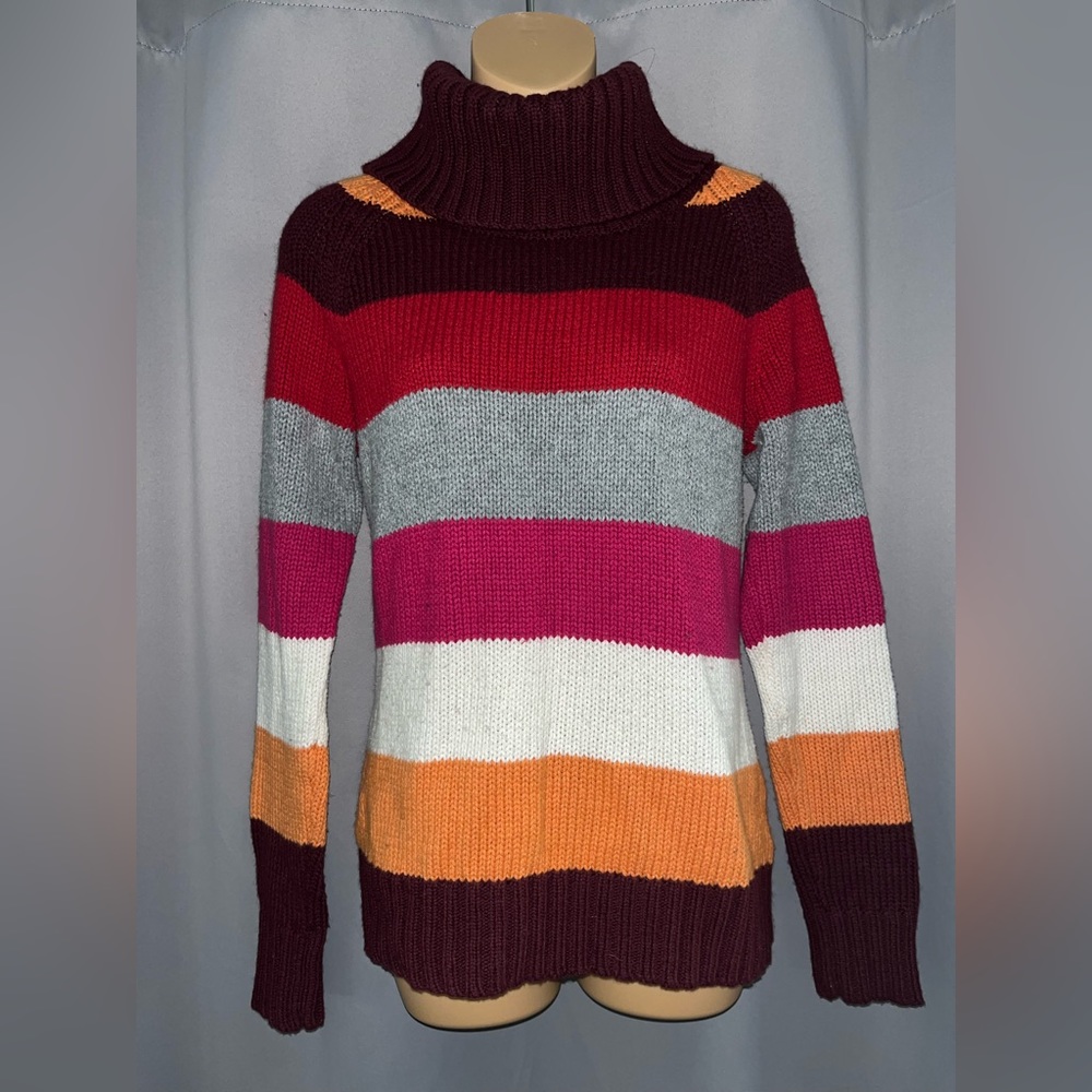 Old Navy Striped Turtleneck Sweater
